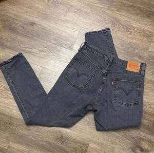 Levi's Premium 501 S Skinny High Rise Jeans in Washed Black